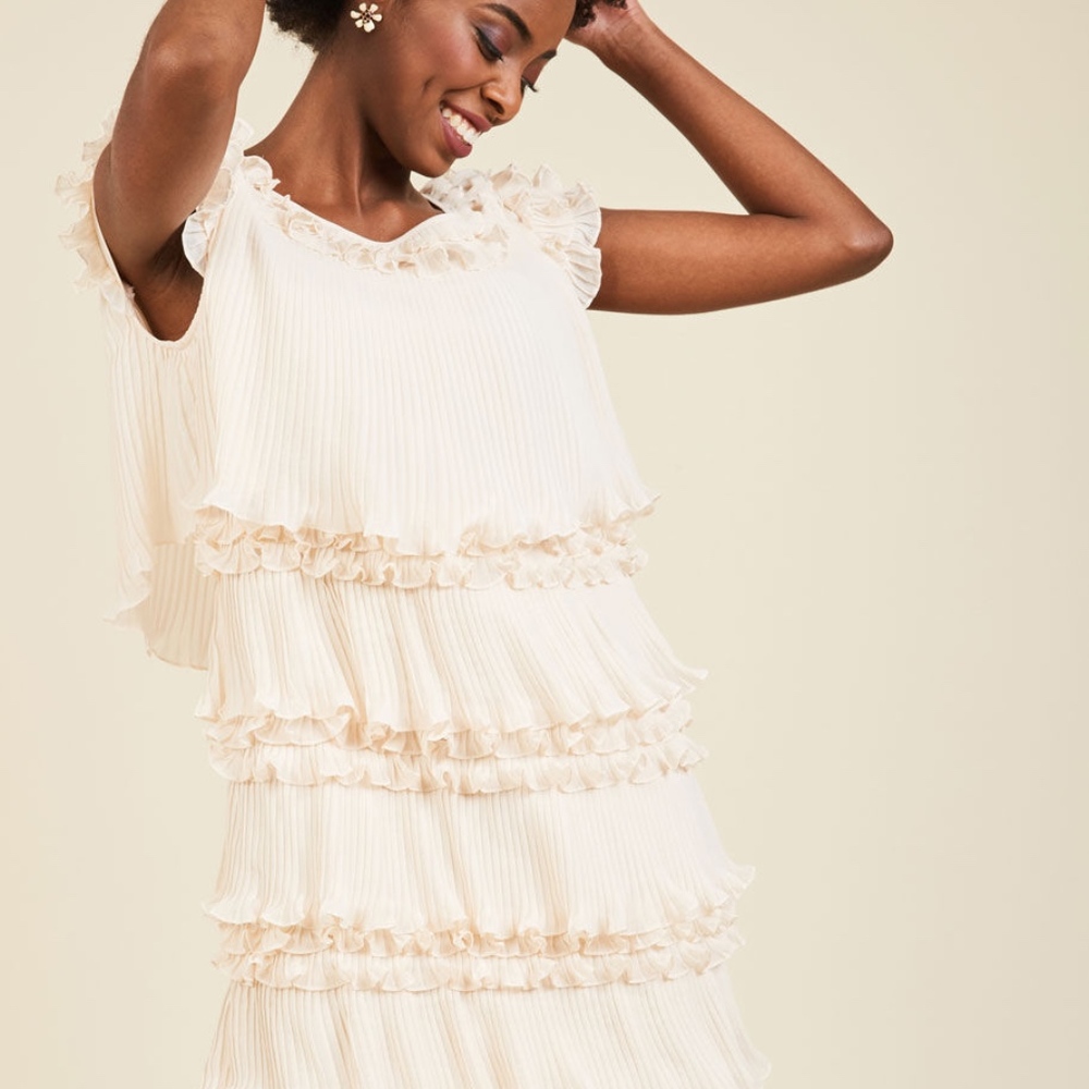Modcloth Ruffly Day Mini Dress, Size M